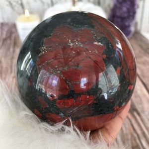 🕉Sold on Etsy!🕉Large African Bloodstone Sphere